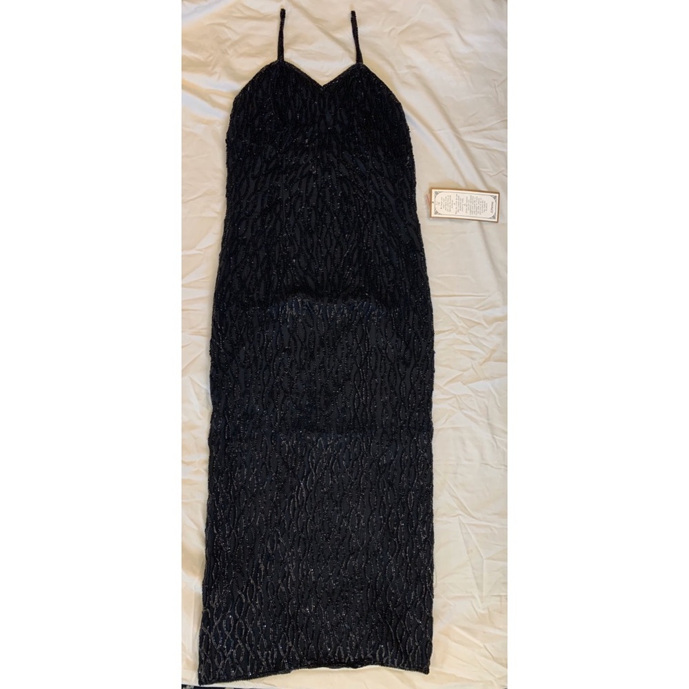 VINTAGE Mark and John by Gopal Silk Sequin Gown